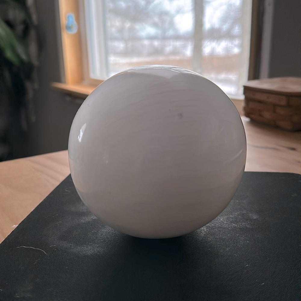 Large Selenite sphere.